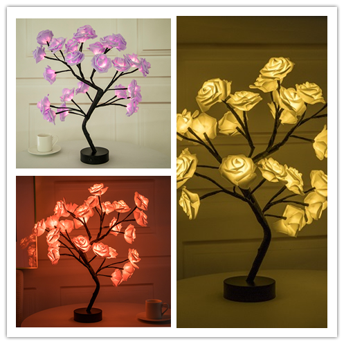 Rose Flower Lamp USB