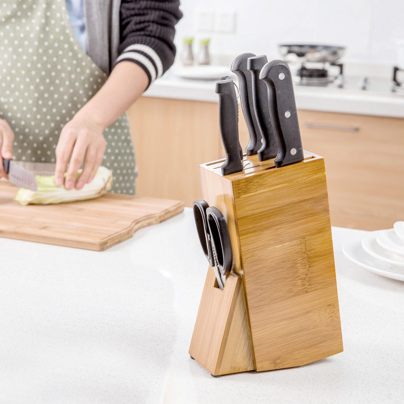 Bamboo Kitchen  Storage Knife Holder