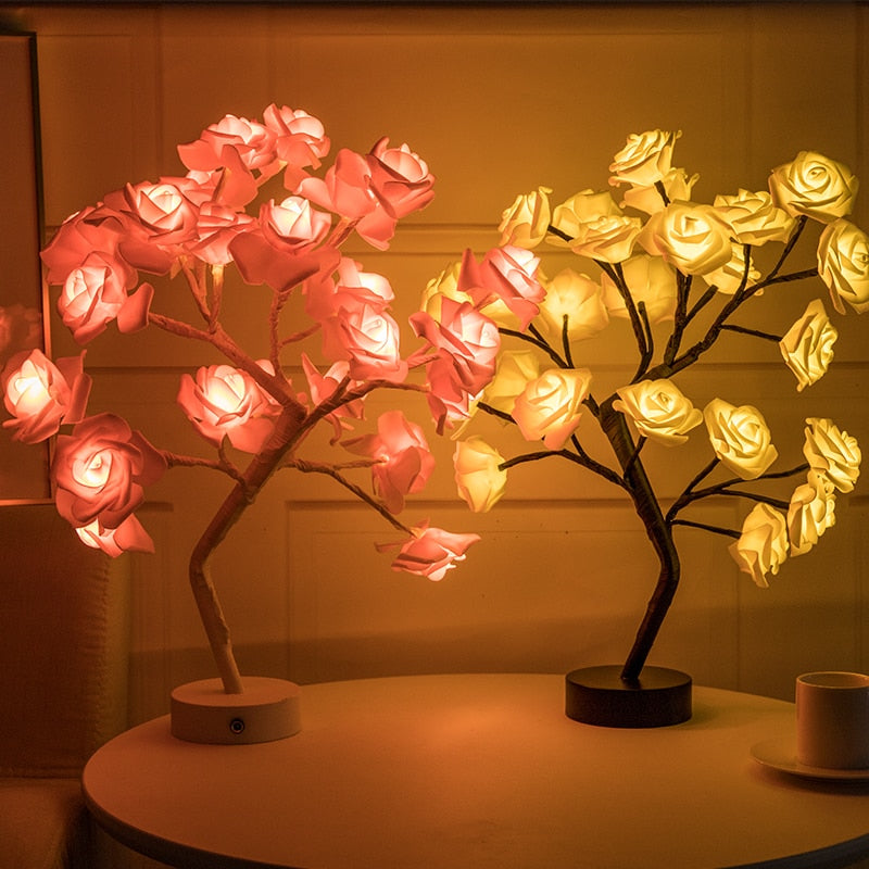 Rose Flower Lamp USB