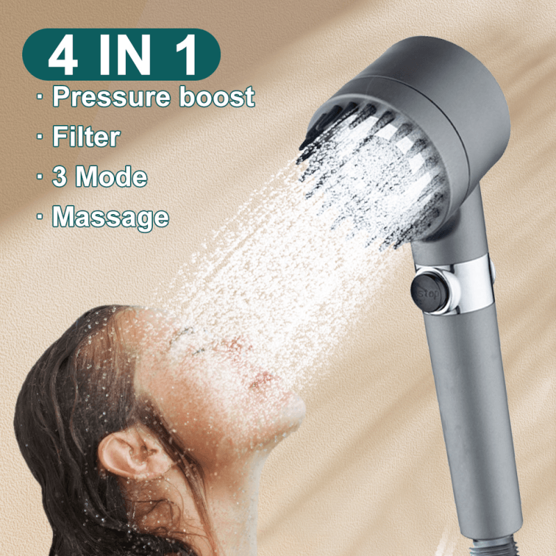 3 Modes High Pressure Shower Head